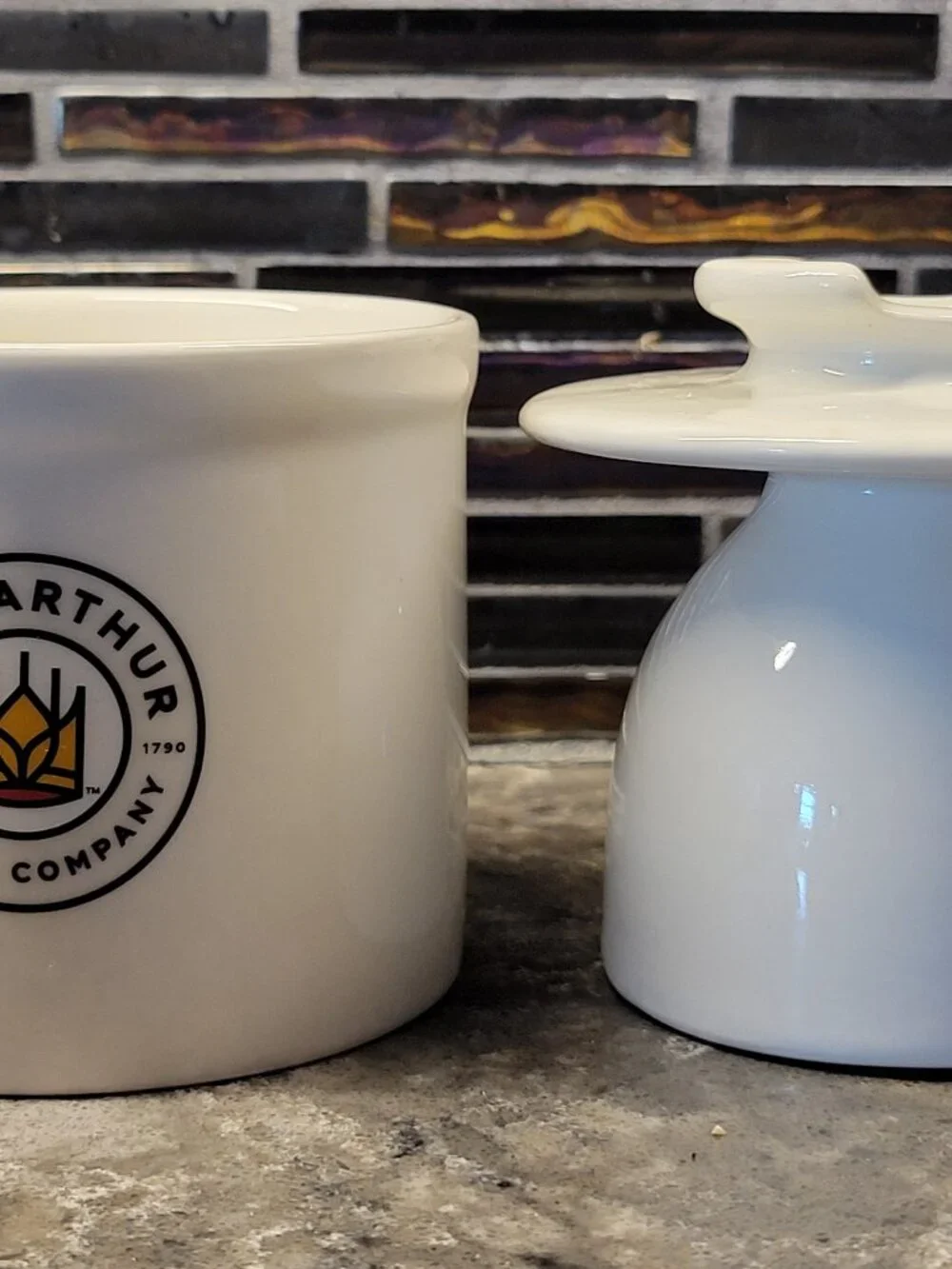 KING ARTHUR FLOUR BUTTER BELL CROCK JAR 4 OZ / 1 CUP CHANTAL COTTAGECORE KITCHEN